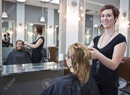 Check spelling or type a new query. Woman Getting A Haircut At A Beauty Salon Stock Photo Picture And Royalty Free Image Image 10574021