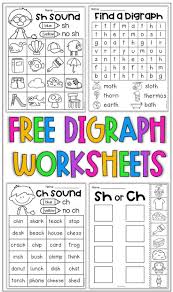 Free Digraph Worksheets Ch Th Sh Phonics Kindergarten Free Digraphs Worksheets Digraphs Worksheets