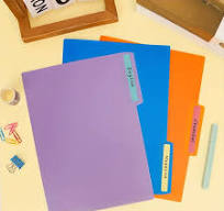 27/54 Pack 9 Colors Plastic Manila Folders, Back To School Folders Letter  A4 Size, Poly Filing Folders - Heavy Duty 1/3 Cut Tab, Classroom Organizatio