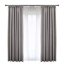 Solid Grey Blackout Curtain Modern Simple Curtain Living Room Bedroom Fabric One Panel Grey Curtains Living Room Curtains Living Room Luxury Curtains