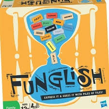 Funglish Board Game Review Guessing Games Fun Group Games Writing Games