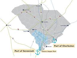 The driving distance is 318 miles. Southern Carolina Regional Development Alliance Ports