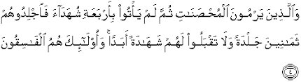 And tell the believing women to lower their gaze and be modest, and to display of their adornment only that which is apparent, and to draw their veils over their bosoms, and not to reveal their adornment save to their own husbands or fathers or husbands' fathers. Al Quran Translation In English Surah An Nuur