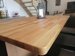 Pour Son Ilot Central Sur Mesure Benjamin A Choisi Un De Nos Plans De Travail En Hetre Massif Ce Plan De Travail De 160 X 95 X 4 Cm A Et