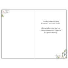 Traditional thank you cards never go out of fashion. Free Funeral Thank You Card Template Blossoms Urns Online