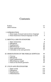 THE LATIN SEXUAL VOCABULARY