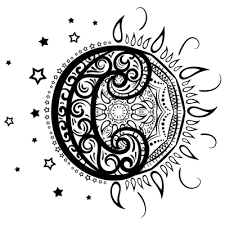 There's many to choose from and our app has a few nice tricks to help you out! Sun And Moon Mandala M8 Color A Mandala