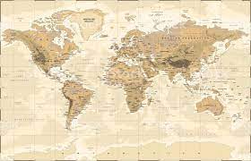 Highly Detailed Vector Illustration Of World Map World Map World Map Wallpaper Map Background