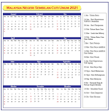 Pada periode ini, pt bank rakyat indonesia (persero) tbk. Negeri Sembilan Cuti Umum Kalendar 2021