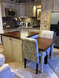 Kitchen Island With Table Height Seating Area Kitchen Island Table Rustic Kitchen Design Interior Design Kitchen Small