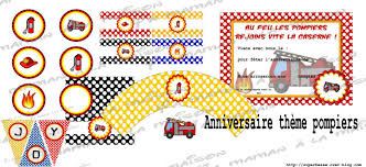 Kit Anniversaire A Imprimer Pompiers Party Anniversaire Pompier Pompier Anniversaire Enfant