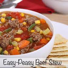 Quick Beef Stew Recipe Vegetable Soup Recipes Recipes Beef Recipes