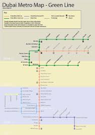 Dubai Metro Green Line Map Stations And Route