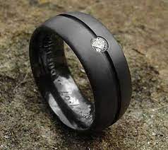Diamond Set Black Wedding Ring Love2have In The Uk Engagement Rings For Men Mens Engagement Rings Diamond Black Rings