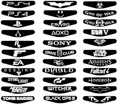 Download Ps4 Light Bar Skin Templates For Silhouette Cameo Studio3 File Inside Archive Only Studio3 File Bar Lighting Silhouette Cameo Projects Silhouette Cameo