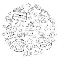 Encontre desenhos para imprimir e colorir no mercadolivre.com.br! Desenhos Para Colorir E Imprimir Kawaii Comida Novocom Top