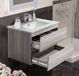 Amazon.com: KSWIN 30" Grey Bathroom Vanity Wall Mounted Floating Vanity Two  Drawers Storage Cabinet with White Ceramic Integrated Sink : Tools & Home  ...