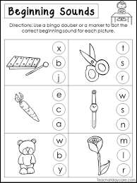 10 Printable Beginning Sounds Worksheets Preschool 1st Grade Etsy In 2020 Beginning Sounds Worksheets Kindergarten Literacy Worksheets Beginning Sounds