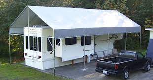 Portable Carport All Weather Shield Kit Portable Carport Rv Carports Trailer Living
