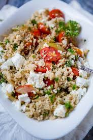 Couscous Mit Geschmorten Tomaten Und Feta Ohne Minze Kuechenchaotin Couscous Essen Rezepte Mit Blumenkohl