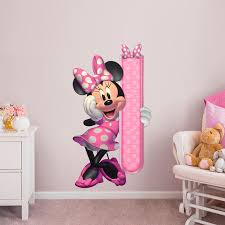 minnie mouse growth chart giant officially licensed disney removable wall decal