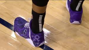 Spencer dinwiddie's torn acl reportedly will not affect the team's interest in james harden. Purple Rain Sneakers Worn By Spencer Dinwiddie Youtube