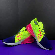 Nike Air Max 270 Flyknit Running Shoes Men S Size 9 5 Blue Pink Green A01023 501 Ebay Running Shoes For Men Nike Air Max Air Max 270