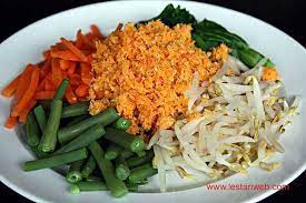 Beberapa contoh daftar resep masakan jawa timur: Authentisch Indonesische Rezepte Gemusesalat Mit Kokos Dressing