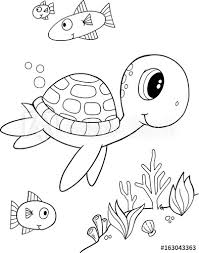 Hundreds of free spring coloring pages that will keep children busy for hours. Images Of Cute Sea Turtle Cartoon Drawing