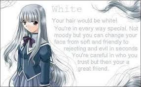 Anime Girls Photo White Silver Hair Anime Hair Color Anime Hair Hair Color Chart