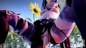 Genshin Impact Dehya reverse cowgirl 3D