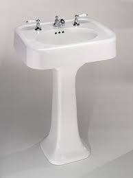Thomas creations pedestal sinks or buy online pick up in store today in the bath department. St Thomas Creations 5020 122 01 Liberty Pedestal Sink Basin Only White Faucetdepot Com