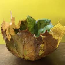 Danach malen sie ein passendes gesicht aufs blatt. Mamamausbasteln Fur Kinder Blatter Schale Mama Maus Blog