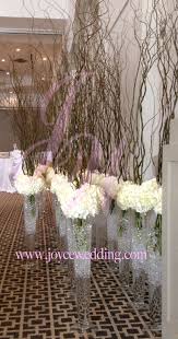 Tall Hydrangeas Centerpieces With Branches For Wedding Elegant Wedding Centerpiece Wedding Centerpieces Wedding Centerpieces Elegant Tall