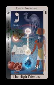 The High Priestess 777 Tarot Of Magical Correspondences 2018 Created By Eugene Vinitski Tarot Cards Art Tarot Decks Priestess