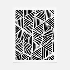 Black And White Geometric Abstract Art Images Minimalist Modern Painting Black And White Scandinavian Art Etsy Geometric Art Prints Triangle Art Geometric Wall Art
