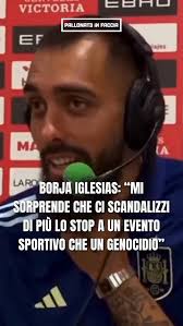 Parlando dal ritiro della Nazionale spagnola, l'attaccante Borja Iglesias è  tornato sul tema delle proteste in favore della Palestina, che ha già detto  di sostenere. In particolare, Borja Iglesias ha ...