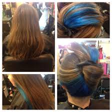 Brown Hair With Mermaid Blue Fantasy Color Underneath Teal Hair Just For Fun Teal Hair Hair Blue Brown Hair