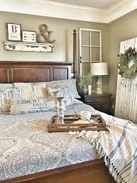 Farmhouse Bedroom With Homegoods Bedding Ig Bless This Nest Master Bedroom Dark Furniture Bedroom Decor Dark Brown Furniture Bedroom