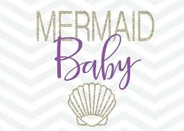 Download Mermaid Baby Svg File Mermaid Cut File Seashell Vector Cutting Fil Svg Boutique