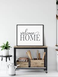 Welcome Home Printable Banner Entryway Wall Decor Welcome Etsy In 2020 Entryway Wall Decor Welcome Home Signs Wall Design
