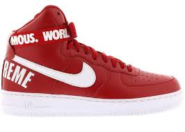 The pack will land online the same day, and it become available in japan on september 9. Nike Air Force 1 High Supreme World Famous Red 698696 610