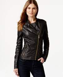 Calvin Klein Faux Leather Moto Jacket Jackets Blazers Women Macy S Blazer Jackets For Women Faux Leather Moto Jacket Womens Faux Leather