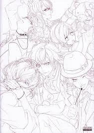 More than 2,500 free coloring pages for adults to download in pdf, or to print. Artbuk Diabolik Lovers Haunted Dark Bridal 141 Fotografiya Diabolik Anime Boy Coloring Pages Lovers Drawing