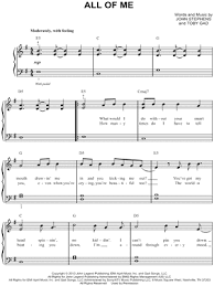 Print and download all of me sheet music by john legend arranged for piano. John Legend All Of Me Sheet Music Easy Piano In G Major Transposable Download Print Sku Mn0133885