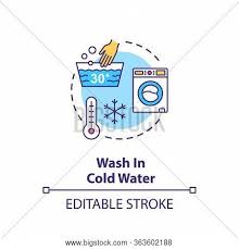 Select the water temperature according to the soil level—the dirtier the item, the hotter the water should be. Wash Cold Water Vector Photo Free Trial Bigstock