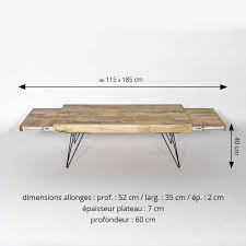 Table Basse Industrielle Table Basse Bois Table Basse Table Bois Brut