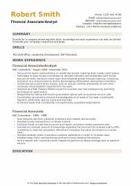 With millions of people searching for jobs on indeed each month, a great job description can help you attract the most. Financial Associate Resume Samples Qwikresume