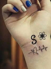 Vintage floral drawn emblem for book design, brand name, . S Letter Tattoo Designs 20 Trending Tattoos In 2022