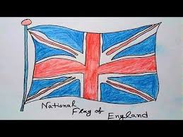 How To Draw A British Flag By Pencil National Flag Of England Flag F Flag Drawing Flag Art England Flag